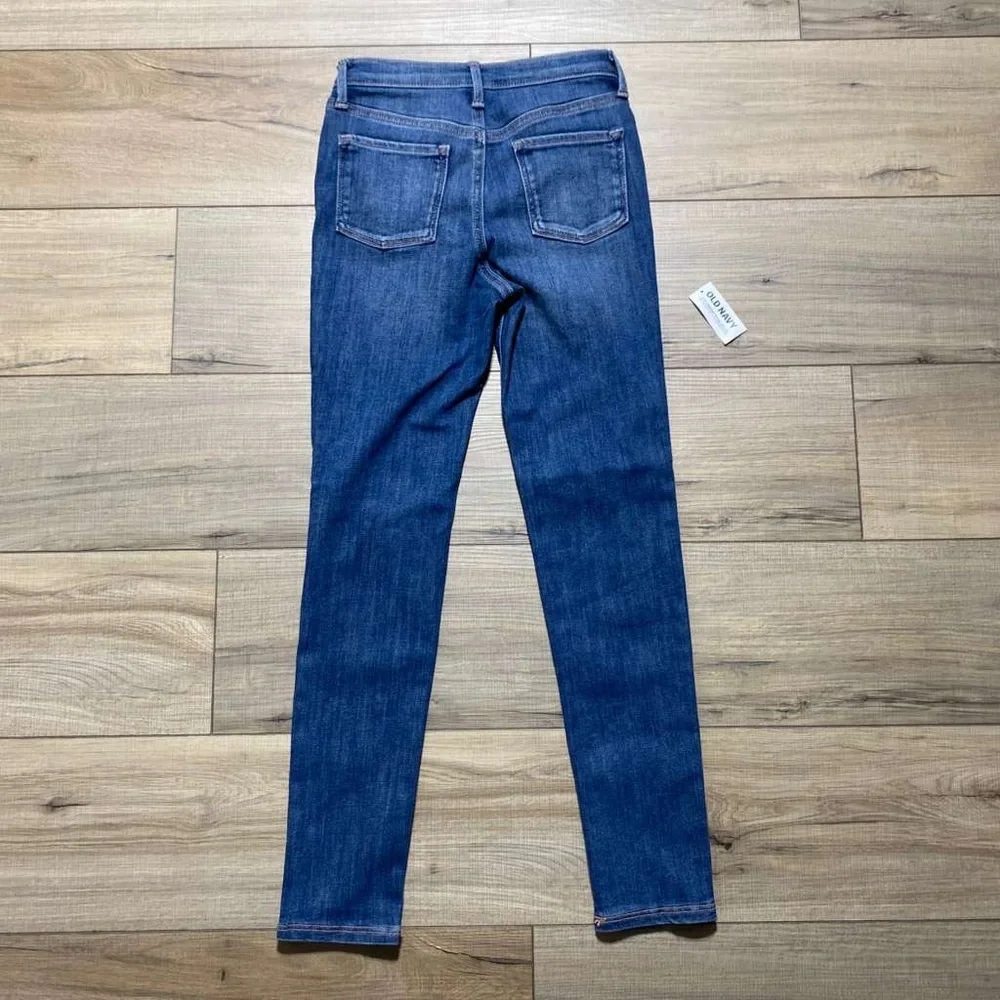 Old Navy Girls High-Rise Rockstar Distressed Jeggings Size 12 Ocean Blue‎